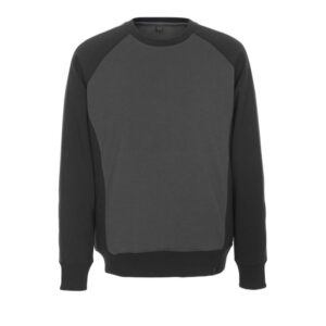 MASCOT® WITTEN Sweatshirt, DUNKELANTHRAZIT/SCHWARZ (60% BW/40% Polyester, 340 g/m²)