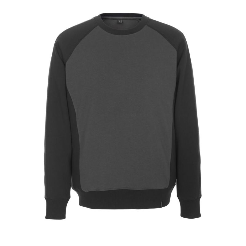 MASCOT® WITTEN Sweatshirt, DUNKELANTHRAZIT/SCHWARZ (60% BW/40% Polyester, 340 g/m²)