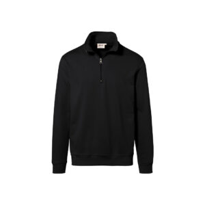 Zip-Sweatshirt Premium, SCHWARZ (70% BW/30% Polyester, 300 g/m²)