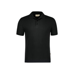 HAKRO Poloshirt Bio-Baumwolle GOTS schwarz