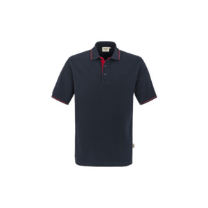 polo casual, 100% BW, tinte/rot