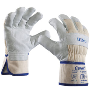 Art. 0160/KW DINO®   Rindlederhandschuh, Farbe: grau/beige (natur)