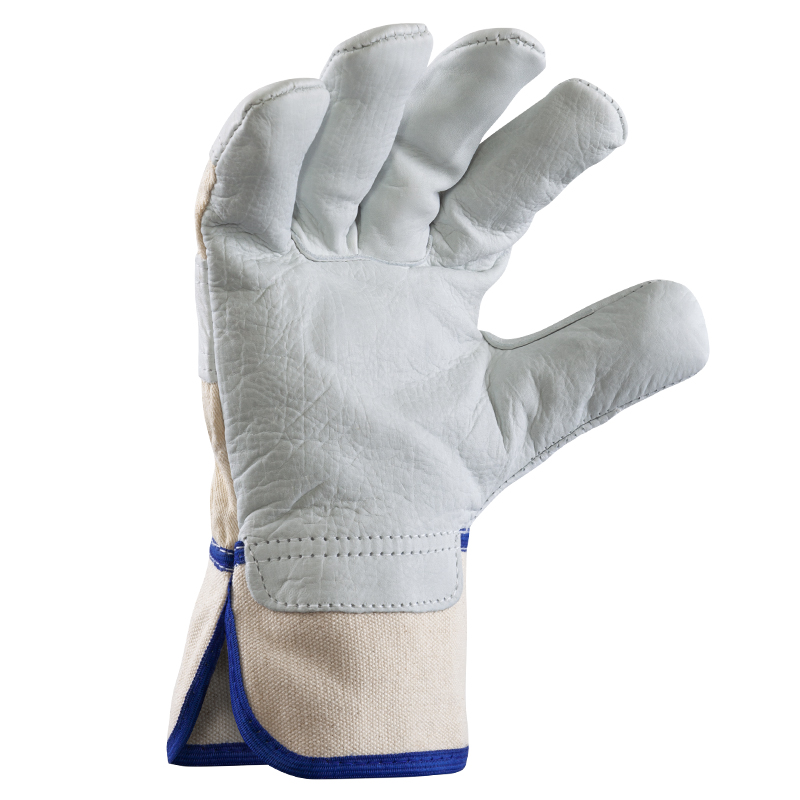 Art. 0160/KW DINO® Rindlederhandschuh, Farbe: grau/beige (natur) – Bild 2