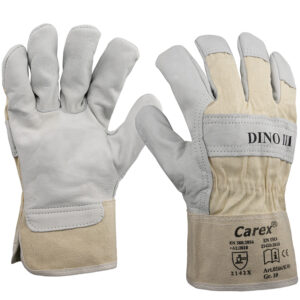 Art. 0166/KW DINO® III Ziegenlederhandschuh, Farbe: grau/beige (natur)