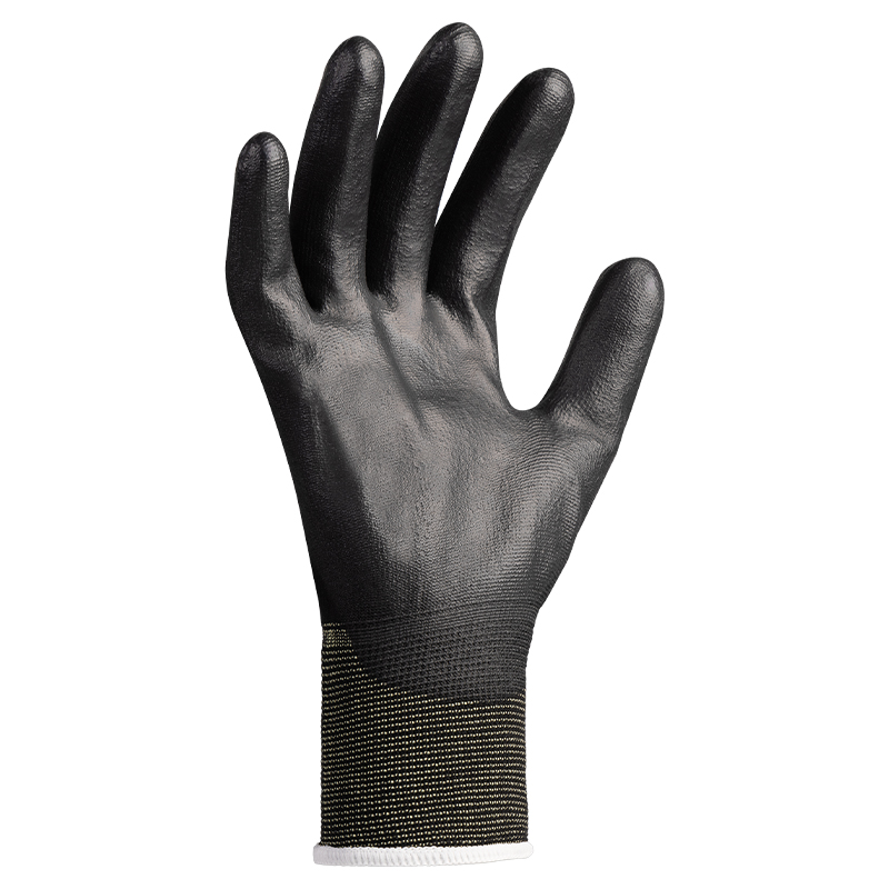 Art. 13555 Strickhandschuh mit Beschichtung, Farbe: schwarz – Bild 2