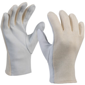 Art. 1500/TRE Nappalederhandschuh, Farbe: grau/beige (natur)