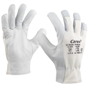 Art. 1505/KT Nappalederhandschuh, Farbe: grau/beige (natur)