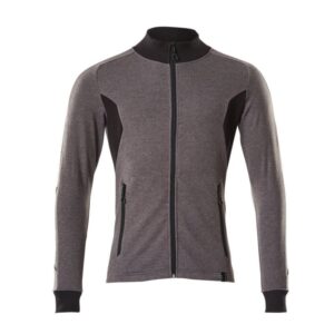 MASCOT® Accelerate Sweatshirt mit Reißverschluss,modern Fit dunkelanthrazit/schwarz