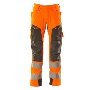 MASCOT® Accel. Safe Hose Hose mt Knietaschen, ULTIMATE STRETCH hi-vis orange/dunkelanthrazit