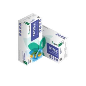 B0202 Nitril-Einweghandschuh, blau, ungepudert, Box à 100 Stück, blau