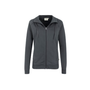 Women-Sweatjacke College, ANTHRAZIT (70% BW/30% Polyester, 300 g/m²)