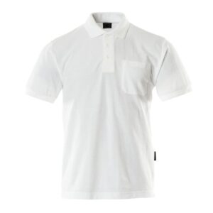 MASCOT® BORNEO Polo-Shirt, WEISS (60% BW/40% Polyester, 180 g/m²)