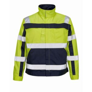 MASCOT® CAMETA Arbeitsjacke, GELB/MARINE Teflon®-behandelt (65% Polyester/35% BW, 310 g/m²)
