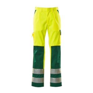 MASCOT® OLINDA Hose, GELB/GRÜN Teflon®-behandelt (65% Polyester/35% BW, 310 g/m²)