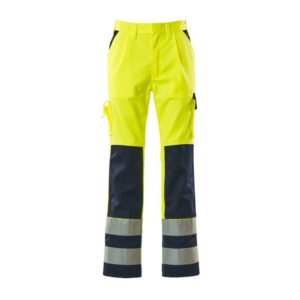 MASCOT® OLINDA Hose, GELB/MARINE Teflon®-behandelt (65% Polyester/35% BW, 310 g/m²)