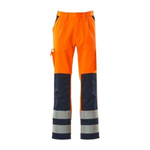 MASCOT® OLINDA Hose, ORANGE/MARINE Teflon®-behandelt (65% Polyester/35% BW, 290 g/m²)