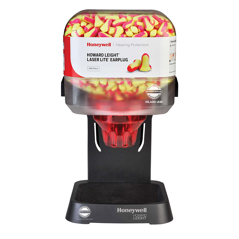 Howard Leight by Honeywell, HL400-AM Antimikrobieller Spender mit 400 Paar LaserLite