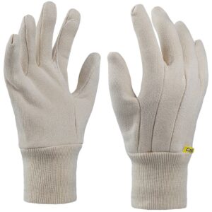 Art. 1115/MB/TOM Baumwolljerseyhandschuh, Farbe: beige (natur)