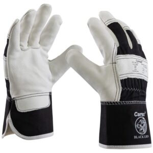 Art. 0162/LION BLACK LION® Rindlederhandschuh, Farbe: grau/schwarz