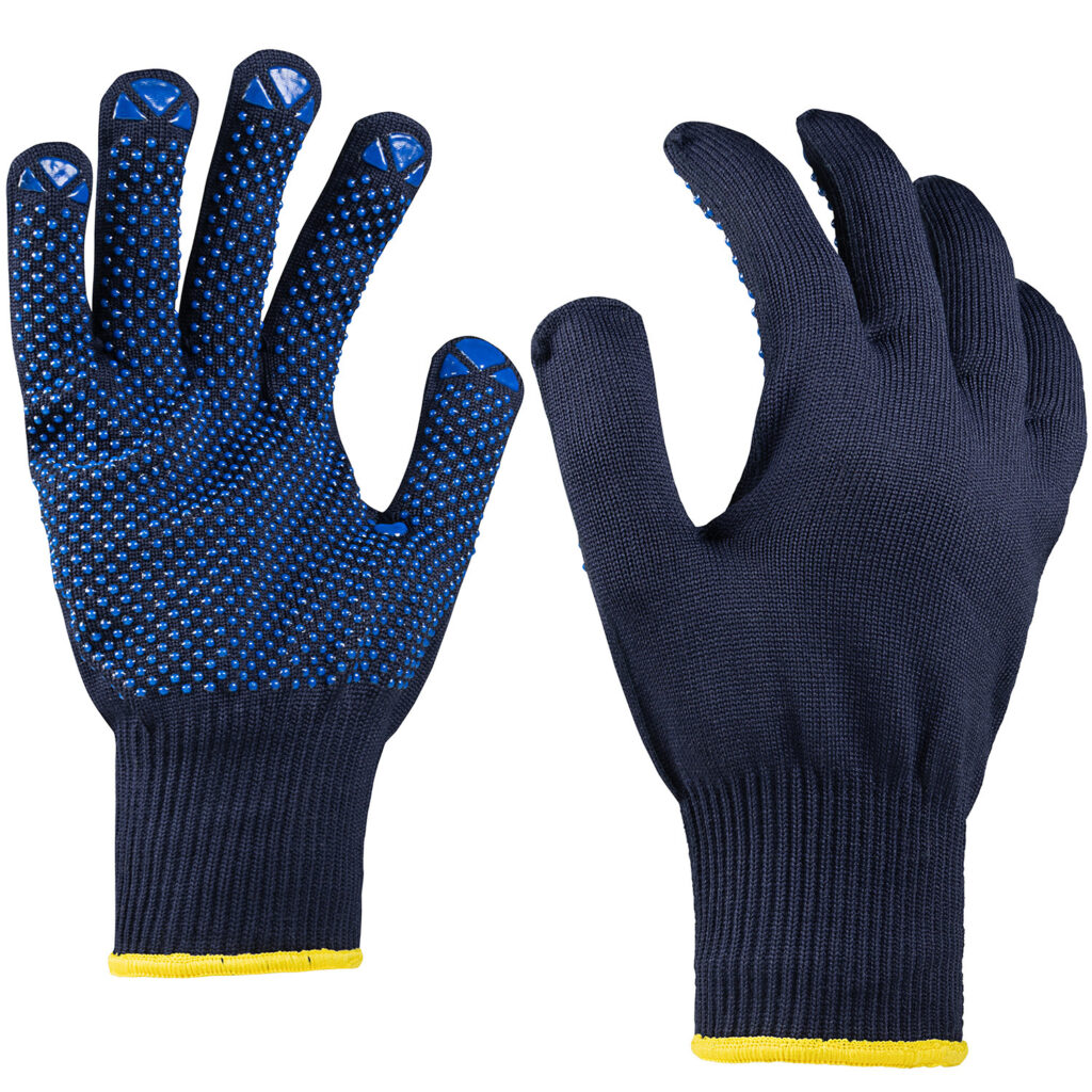 Art. 11303   Strickhandschuh mit Noppen, Farbe: blau