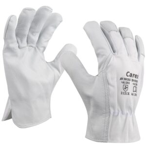 Art. 1505/K   Nappalederhandschuh, Farbe: grau/weiß