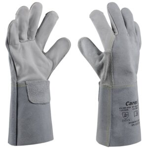 Art. 6630/C-KEV   Schweißerschutzhandschuh, Rindleder, Farbe: grau, Länge ca. 35 cm