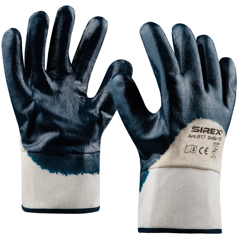 Art. 617 Nitril-Handschuh, teilbeschichtet, blau
