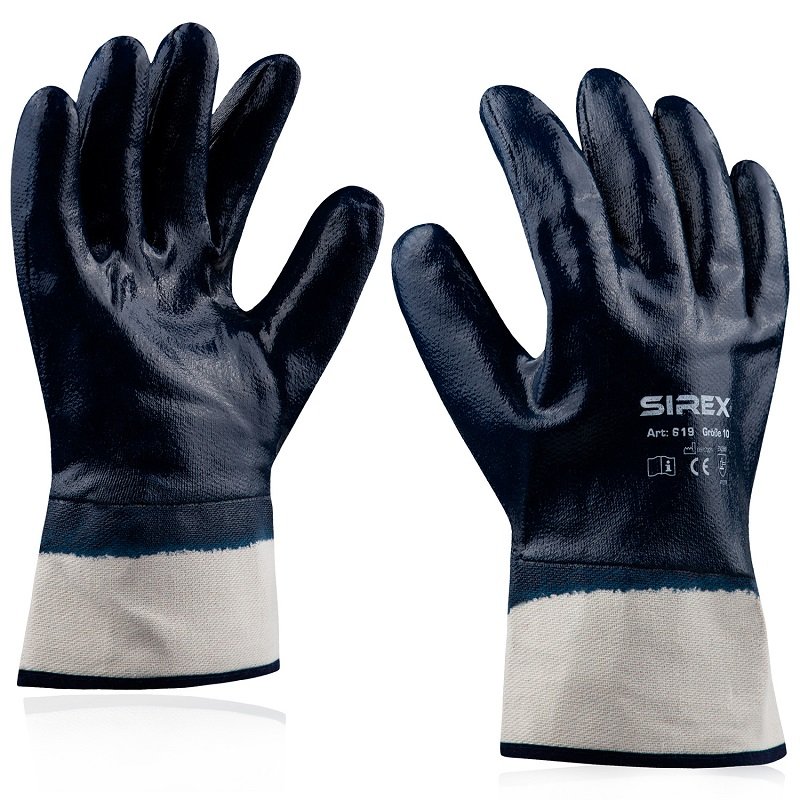 Art. 619 Nitril-Handschuh, vollbeschichtet, blau