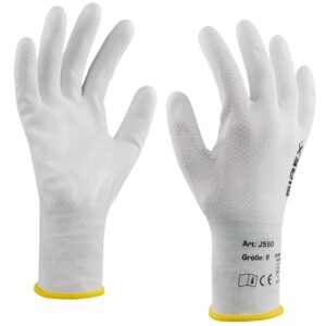 Art. J550 Nylonhandschuh, Farbe: weiß