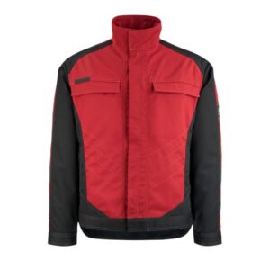 MASCOT® MAINZ Arbeitsjacke, ROT/SCHWARZ (70% Polyester/30% Tencel, 340 g/m²)