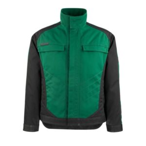 MASCOT® MAINZ Arbeitsjacke, GRÜN/SCHWARZ (70% Polyester/30% Tencel, 340 g/m²)
