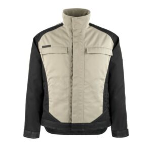 MASCOT® MAINZ Arbeitsjacke, HELLKHAKI/SCHWARZ (70% Polyester/30% Tencel, 340 g/m²)