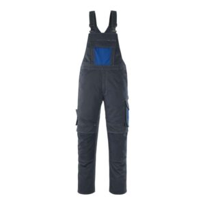 MASCOT® LEIPZIG Latzhose, SCHWARZBLAU/KORNBLAU (70% Polyester/30% Tencel, 340 g/m²)