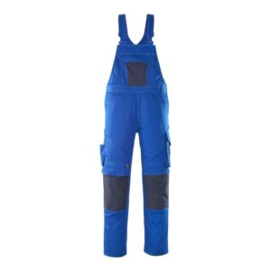 MASCOT® LEIPZIG Latzhose, KORNBLAU/SCHWARZBLAU (70% Polyester/30% Tencel, 340 g/m²)