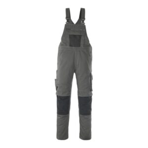 MASCOT® LEIPZIG Latzhose, DUNKELANTHRAZIT/SCHWARZ (70% Polyester/30% Tencel, 340 g/m²)