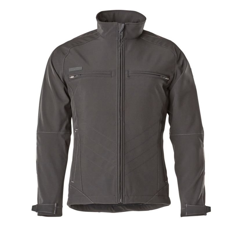 MASCOT® DRESDEN Soft Shell Jacke mit Stretch, SCHWARZ (100% Polyester/305 g/m²)