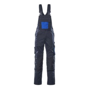 MASCOT® AUGSBURG Latzhose, SCHWARZBLAU/KORNBLAU (65% Polyester/35% BW, 270 g/m²)