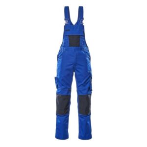 MASCOT® AUGSBURG Latzhose, KORNBLAU/SCHWARZBLAU (65% Polyester/35% Baumwolle, 270 g/m²)
