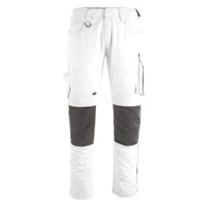 MASCOT® ERLANGEN Hose, WEISS/DUNKELANTHRAZIT  (70% Polyester/30% Tencel, 340 g/m²)