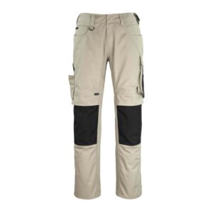 MASCOT® ERLANGEN Hose, HELLKHAKI/SCHWARZ (70% Polyester/30% Tencel, 340 g/m²)