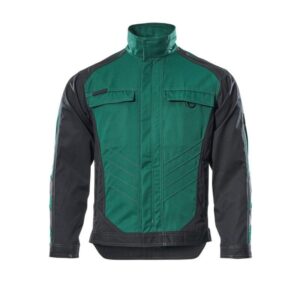 MASCOT® FULDA Arbeitsjacke, GRÜN/SCHWARZ (65% Polyester/35% BW, 270 g/m²)