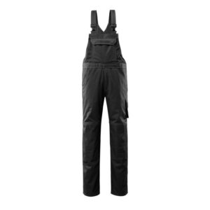 MASCOT® LOWELL LATZHOSE, SCHWARZ, 100% Baumwolle, 355 g/m²