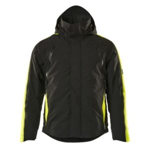 MASCOT® TOLOSA Winterjacke, SCHWARZ/hi-vis Gelb, (100% Polyester/ 250g/m²)