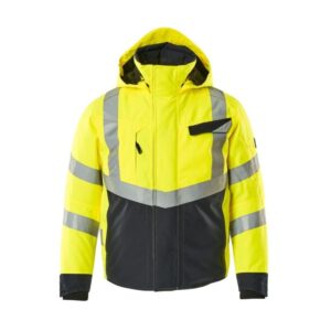 MASCOT® HASTINGS Pilotjacke, GELB/SCHWARZBLAU (100% Polyester, 210 g/m²)