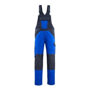 MASCOT® LEETON Latzhose, KORNBLAU/SCHWARZBLAU ( 65% Polyester/35% BW, 245 g/m²)