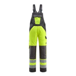 MASCOT® GOSFORD Warnschutz-Latzhose, HI-VIS GELB/DUNKELANTHRAZIT (80% Polyester/20% BW, 285 g/m²)