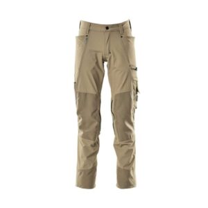 Hose mit Knietaschen, Stretchstoff, Farbe: hellkhaki
