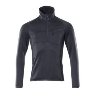 MASCOT® Accelerate Fleecepullover mit kurzem Reißverschluss schwarzblau