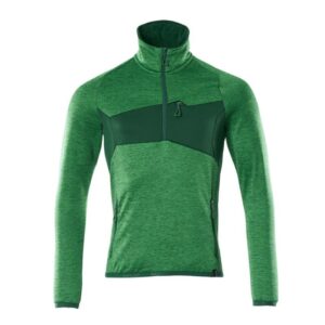 MASCOT® Accelerate Fleecepullover mit kurzem Reißverschluss grasgrün/grün