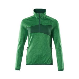 MASCOT® Accelerate Fleecepullover mit kurzem Zipper, Damen grasgrün/grün